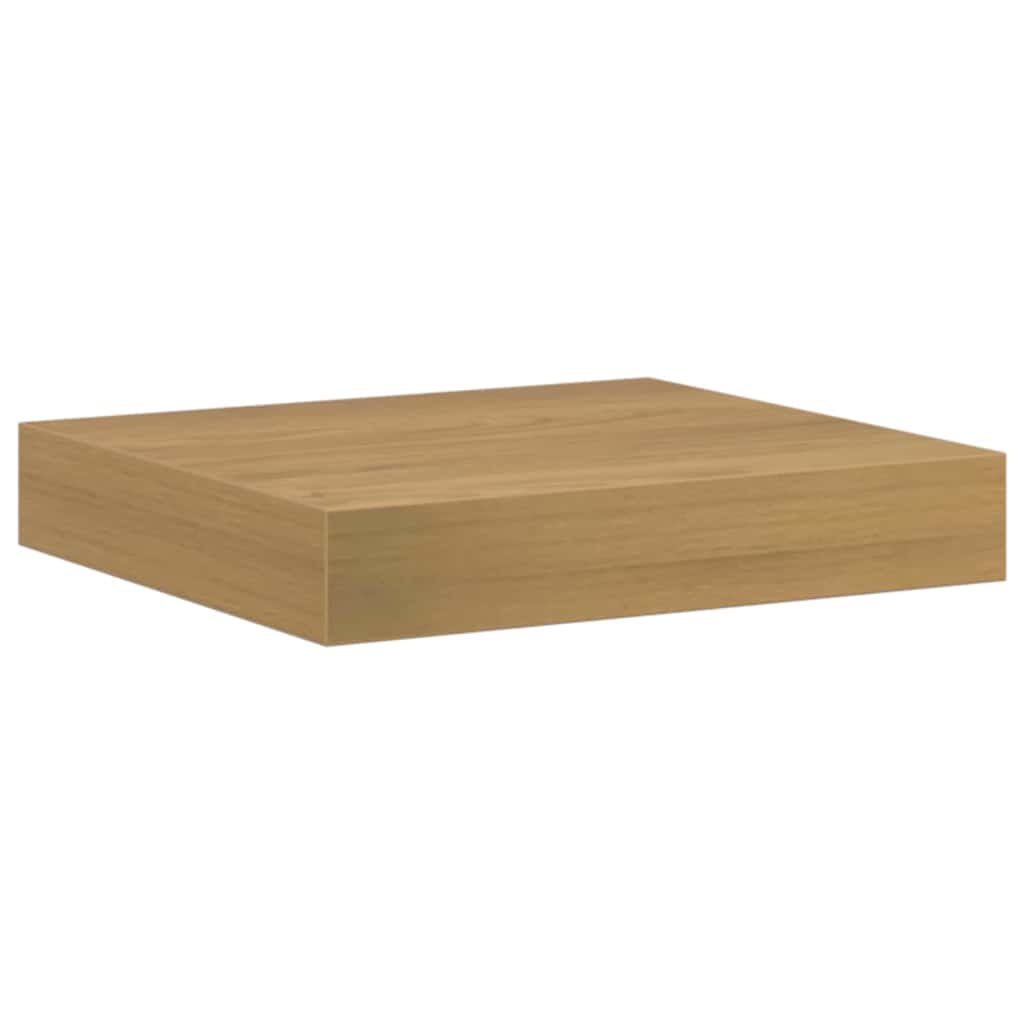 Wandplank Wandgemonteerd Bruin 23 x 23,5 x 4 cm Bewerkt hout is nu te koop bij PeponiXL, paradijselijk wonen!
