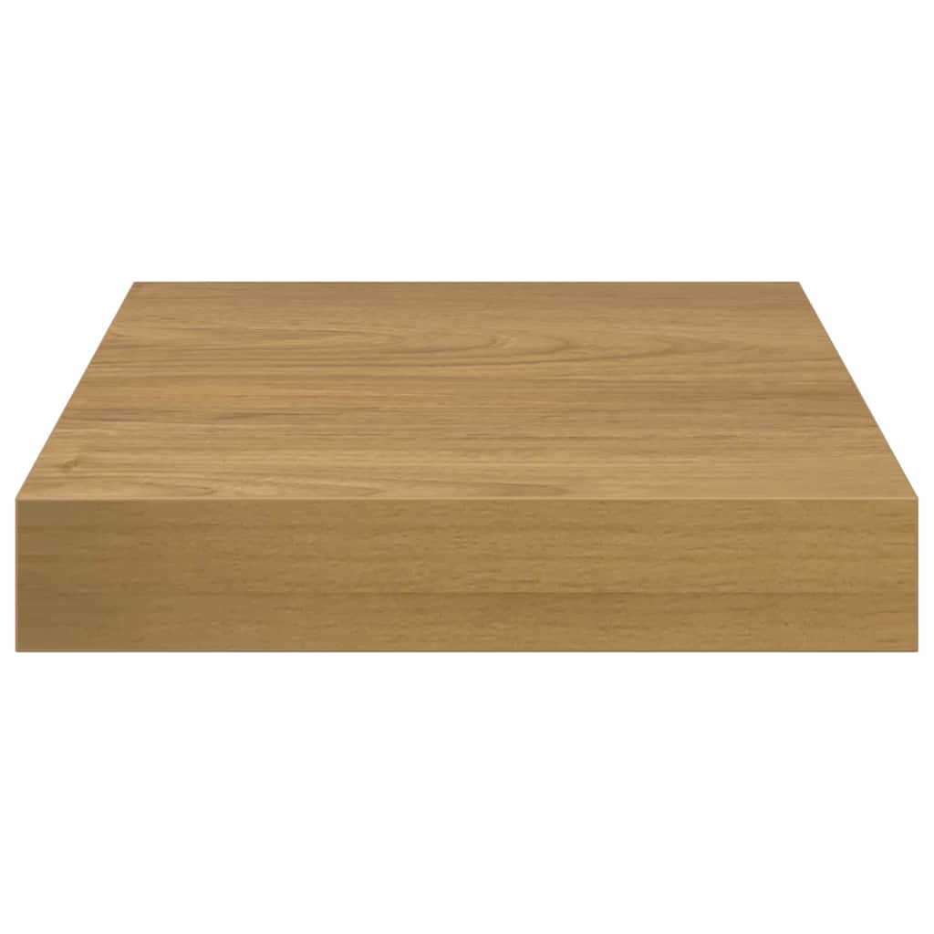 Wandplank met opslag 4 pcs Bruin 23 x 23,5 x 4 cm Bewerkt hout is nu te koop bij PeponiXL, paradijselijk wonen!