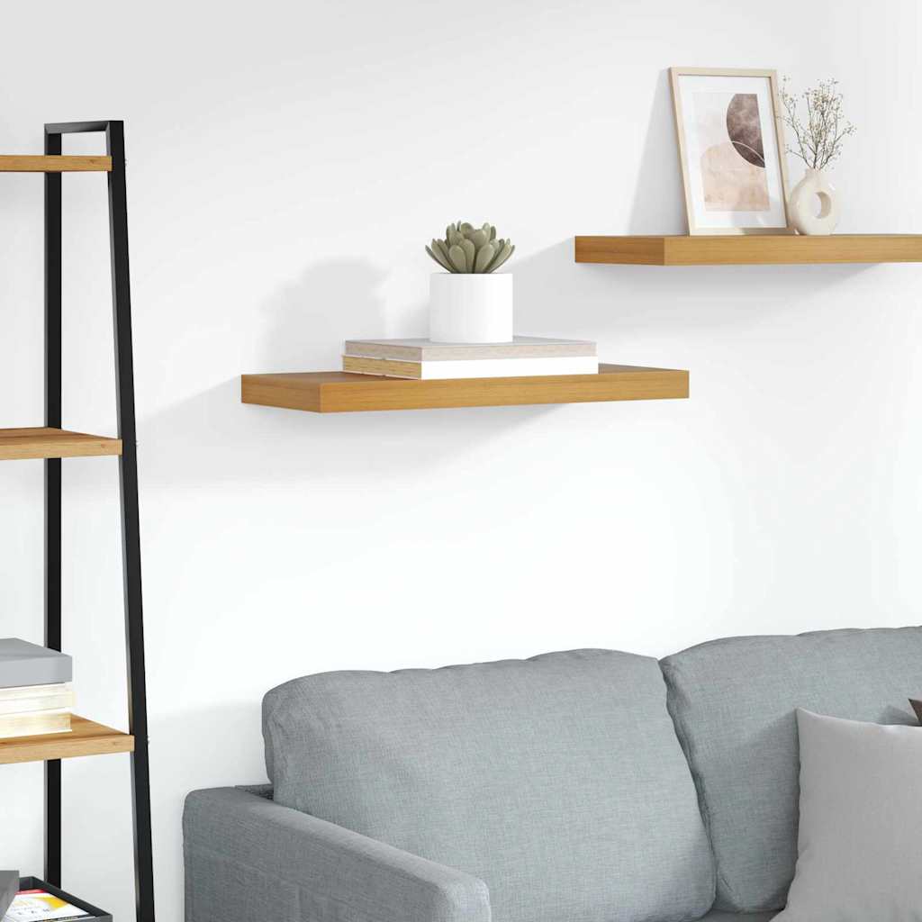 Wandplank Wandgemonteerd Bruin 60 x 23 x 4 cm Bewerkt hout is nu te koop bij PeponiXL, paradijselijk wonen!