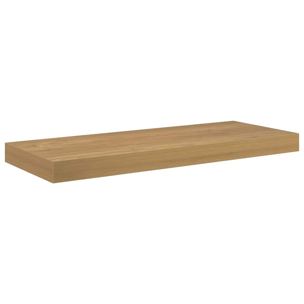 Wandplank met opslag 2 pcs Bruin 50 x 23 x 4 cm Bewerkt hout is nu te koop bij PeponiXL, paradijselijk wonen!