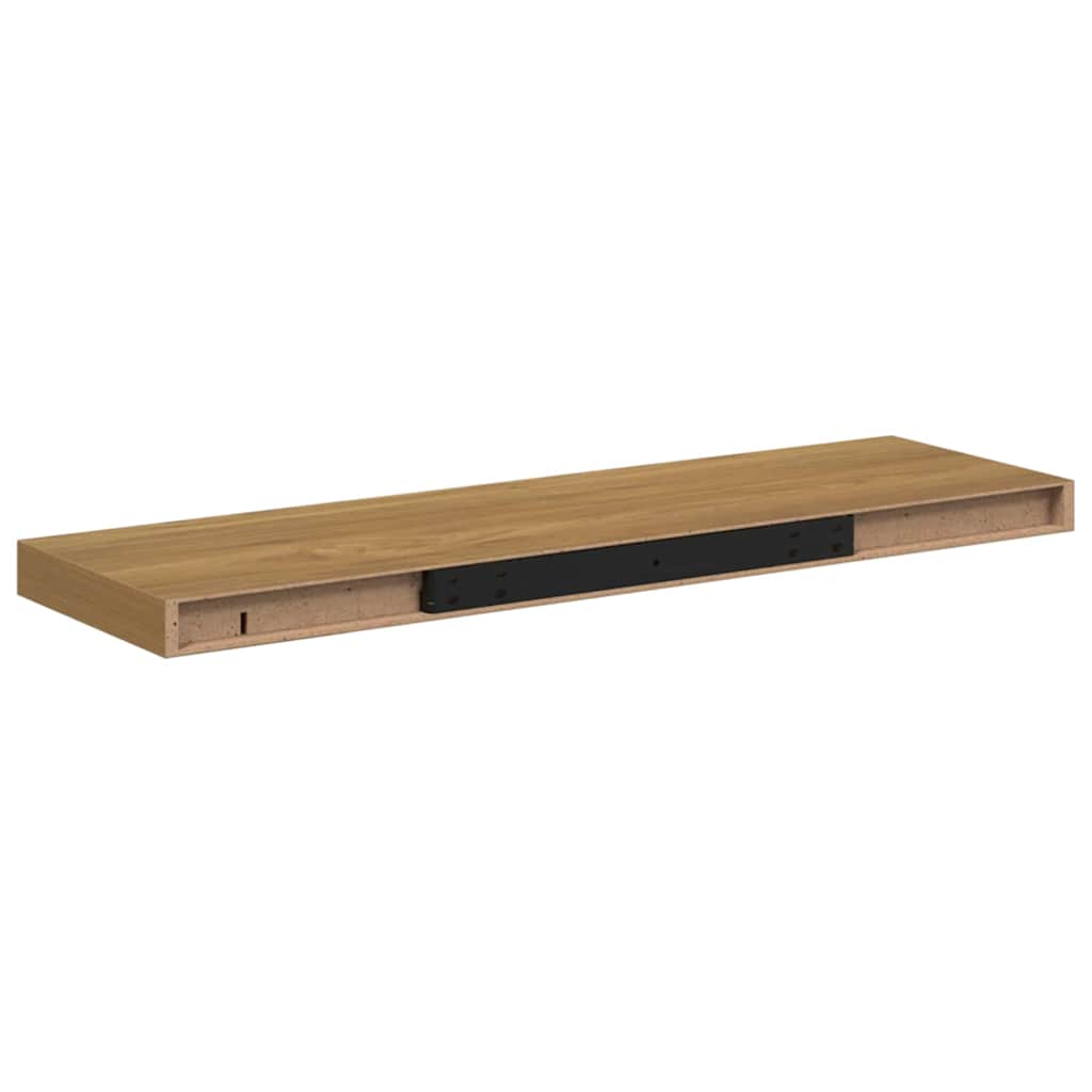 Wandplank met opslag 4 pcs Bruin 90 x 23,5 x 4 cm Bewerkt hout is nu te koop bij PeponiXL, paradijselijk wonen!