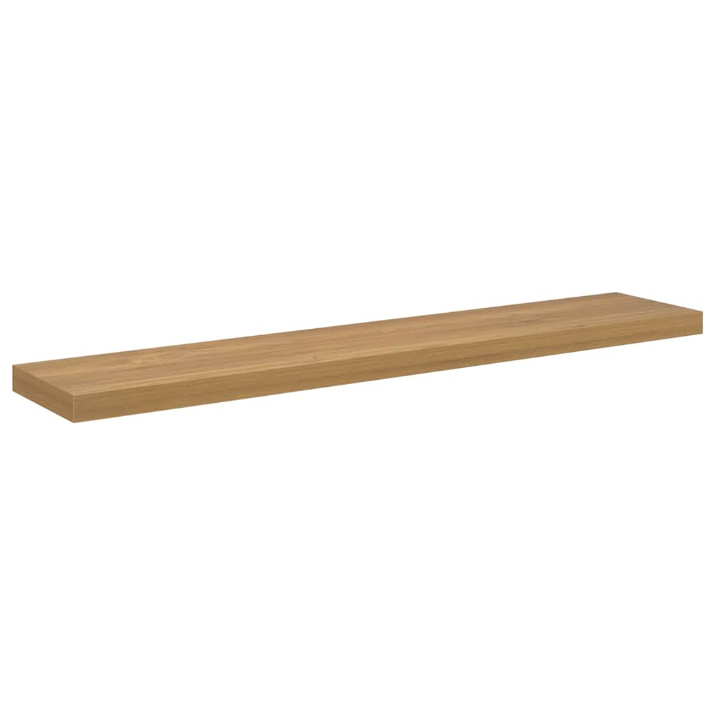 Wandplank met opslag 4 pcs Bruin 120 x 23,5 x 4 cm Bewerkt hout is nu te koop bij PeponiXL, paradijselijk wonen!