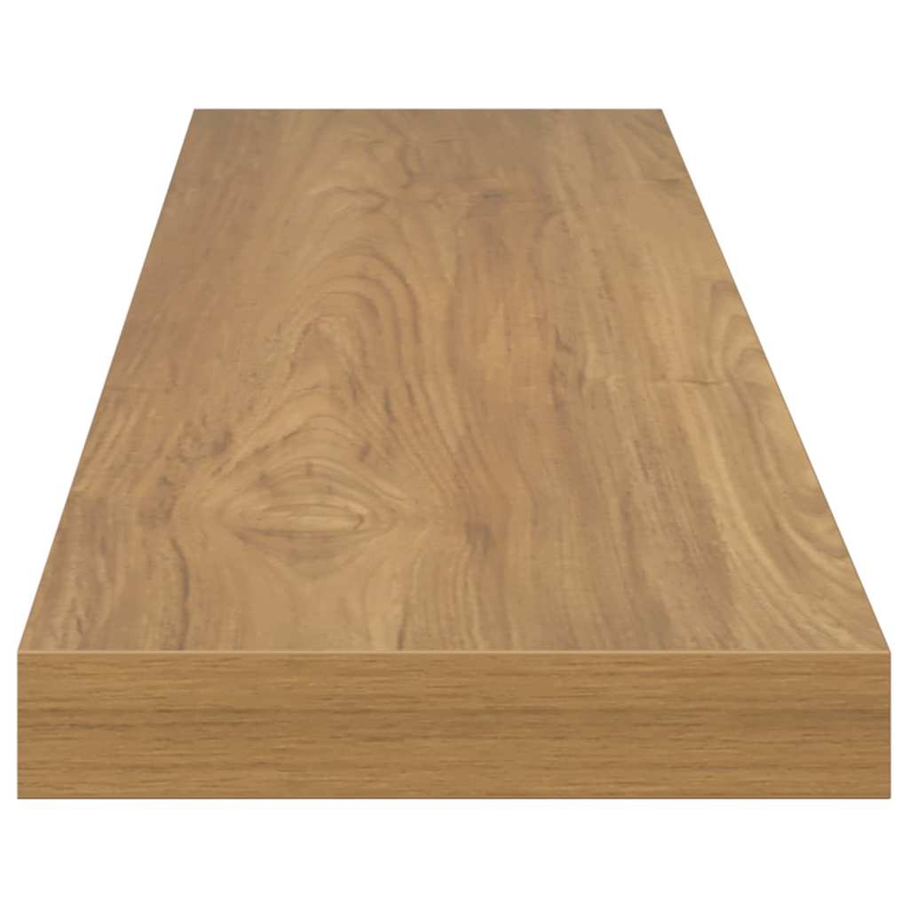 Wandplank met opslag 4 pcs Bruin 120 x 23,5 x 4 cm Bewerkt hout is nu te koop bij PeponiXL, paradijselijk wonen!