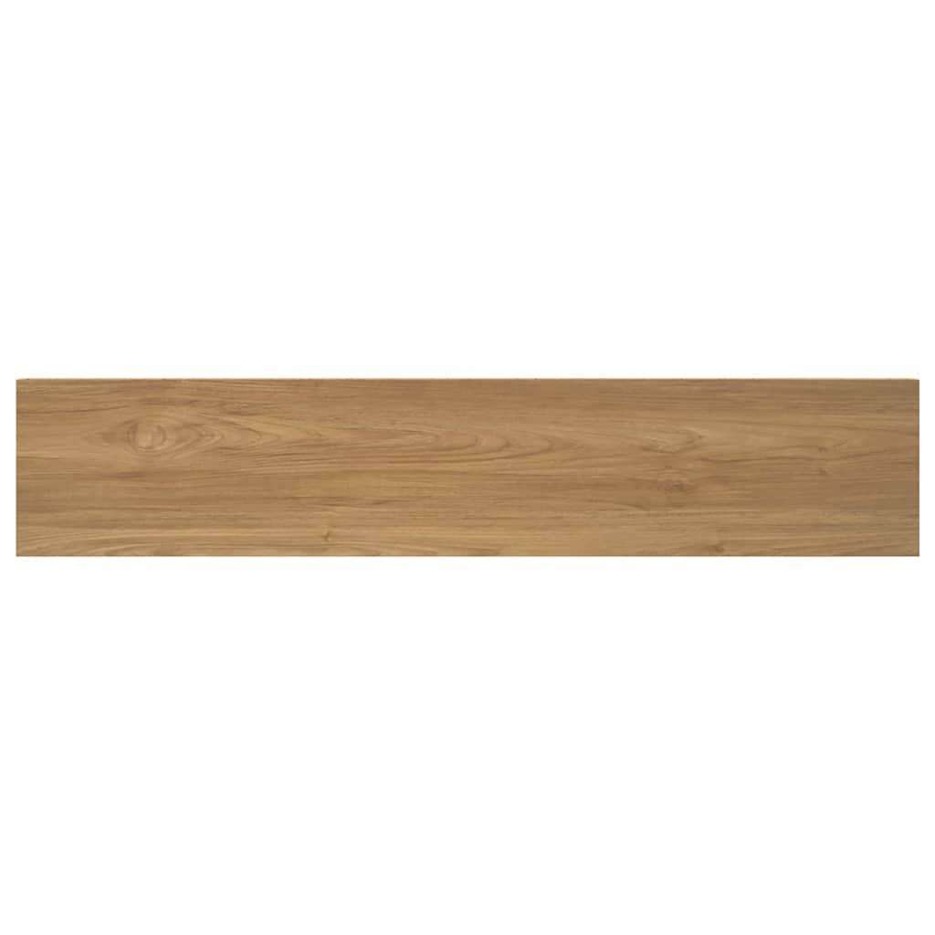 Wandplank met opslag 4 pcs Bruin 120 x 23,5 x 4 cm Bewerkt hout is nu te koop bij PeponiXL, paradijselijk wonen!