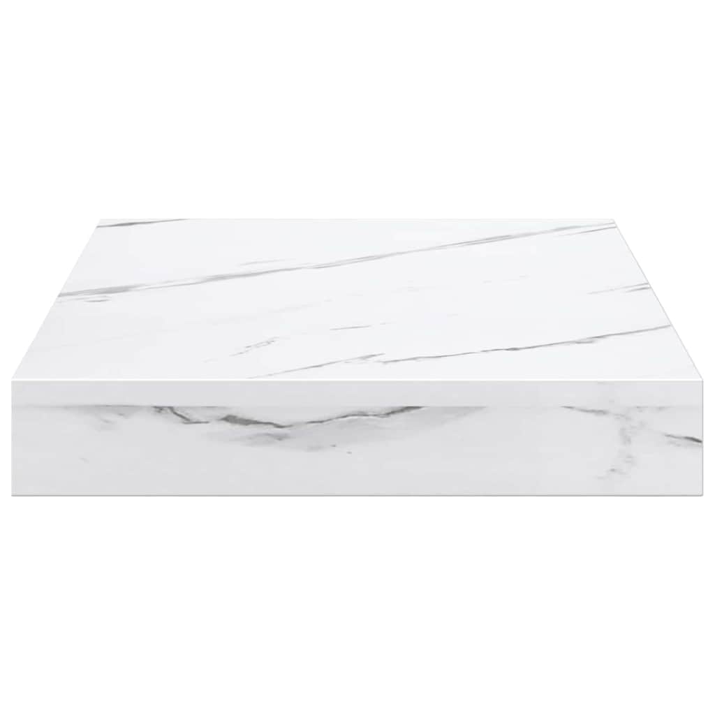 Wandplank 4 pcs Wit Marmer 23 x 23,5 x 4 cm Bewerkt hout is nu te koop bij PeponiXL, paradijselijk wonen!