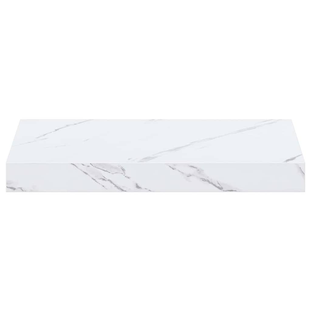 Wandplank met opslag Wit Marmer 40 x 23,5 x 4 cm Bewerkt hout is nu te koop bij PeponiXL, paradijselijk wonen!