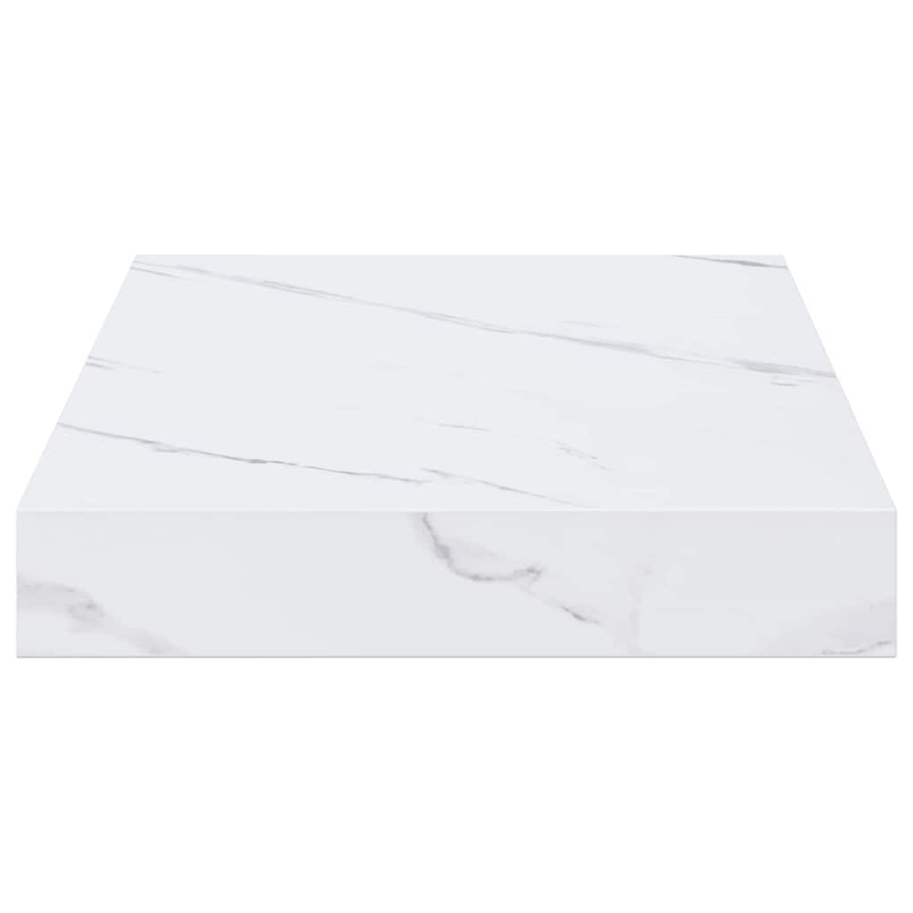 Wandplank met opslag Wit Marmer 40 x 23,5 x 4 cm Bewerkt hout is nu te koop bij PeponiXL, paradijselijk wonen!