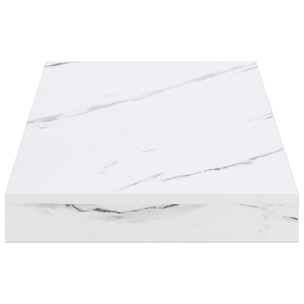 Wandplank Wandgemonteerd Wit Marmer 50 x 23 x 4 cm Bewerkt hout is nu te koop bij PeponiXL, paradijselijk wonen!