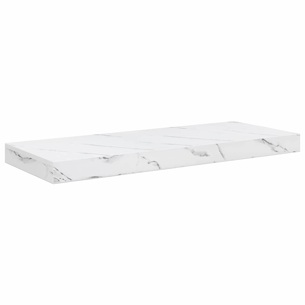 Wandplank Wandgemonteerd Wit Marmer 60 x 23 x 4 cm Bewerkt hout is nu te koop bij PeponiXL, paradijselijk wonen!