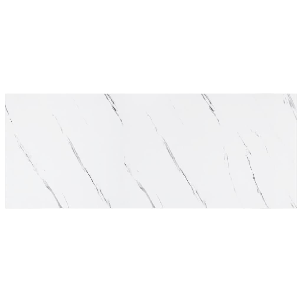 Wandplank 2 pcs Wit Marmer 60 x 23,5 x 4 cm Bewerkt hout is nu te koop bij PeponiXL, paradijselijk wonen!