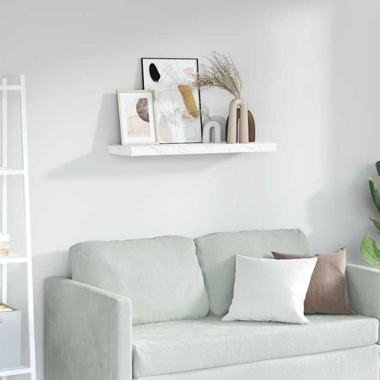 Wandplank Muurmontage Wit Marmer 90 x 23,5 x 3,8 cm is nu te koop bij PeponiXL, paradijselijk wonen!