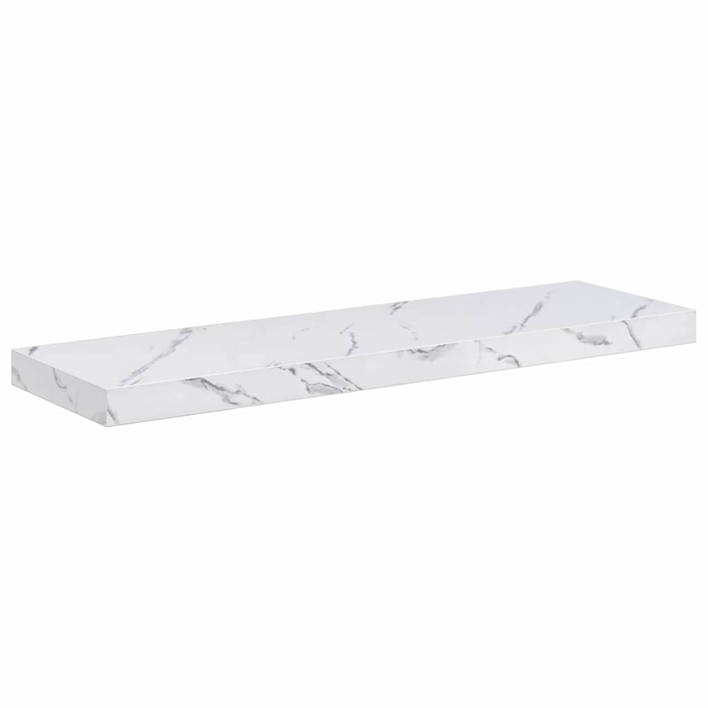 Wandplank 4 pcs Wit Marmer 90 x 23,5 x 4 cm Bewerkt hout is nu te koop bij PeponiXL, paradijselijk wonen!