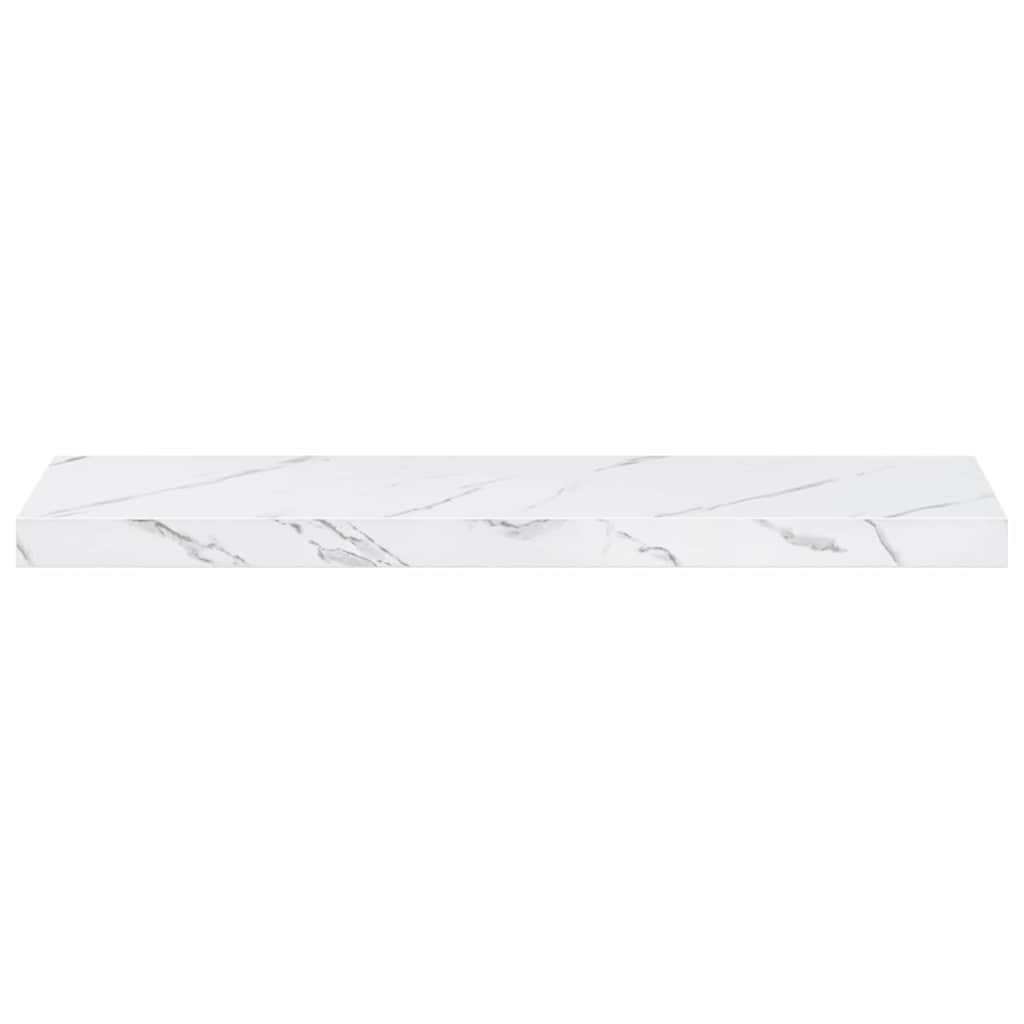 Wandplank 4 pcs Wit Marmer 90 x 23,5 x 4 cm Bewerkt hout is nu te koop bij PeponiXL, paradijselijk wonen!
