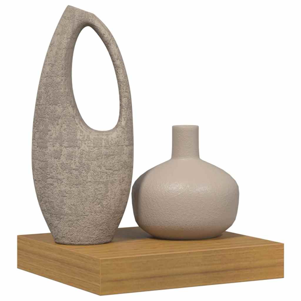 Wandplank Wandgemonteerd Beige 23 x 23,5 x 4 cm Bewerkt hout is nu te koop bij PeponiXL, paradijselijk wonen!