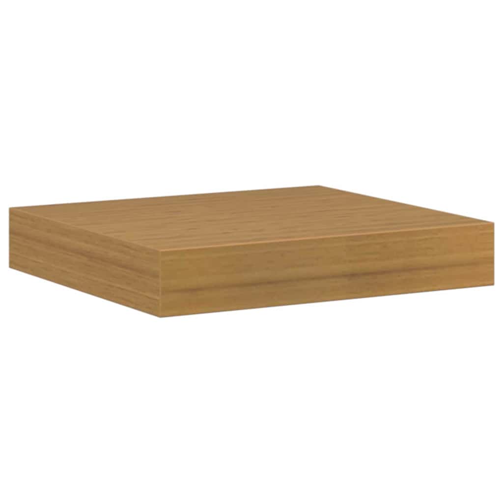 Wandplank met opslag 2 pcs Beige 23 x 23,5 x 4 cm Bewerkt hout is nu te koop bij PeponiXL, paradijselijk wonen!