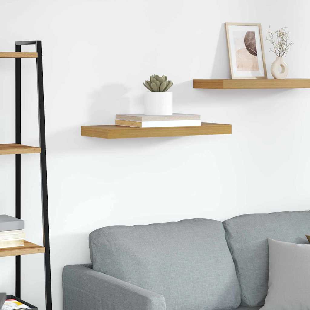 Wandplank Wandgemonteerd Beige 60 x 23 x 4 cm Bewerkt hout is nu te koop bij PeponiXL, paradijselijk wonen!