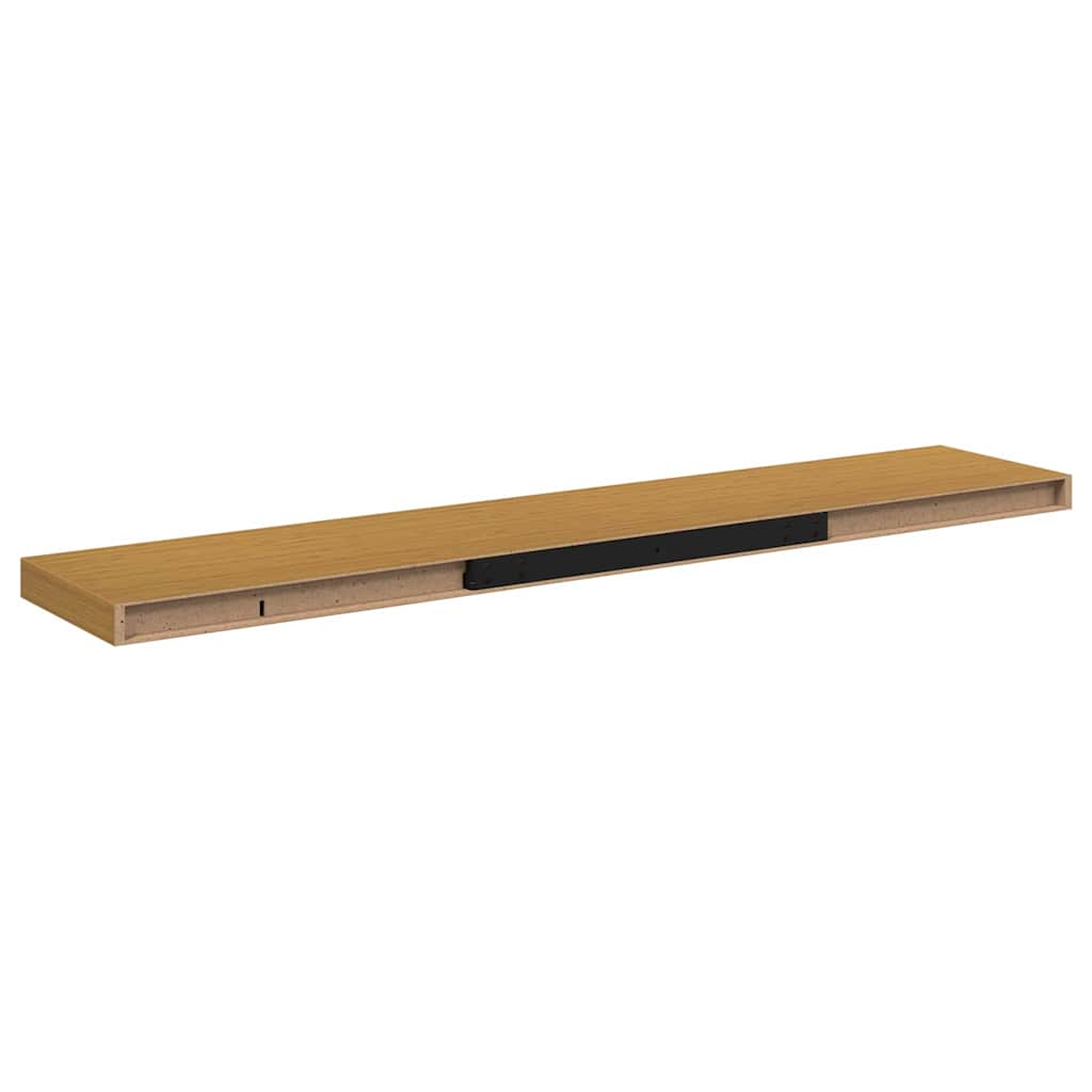 Wandplank Wandgemonteerd Beige 120 x 23,5 x 4 cm Bewerkt hout is nu te koop bij PeponiXL, paradijselijk wonen!