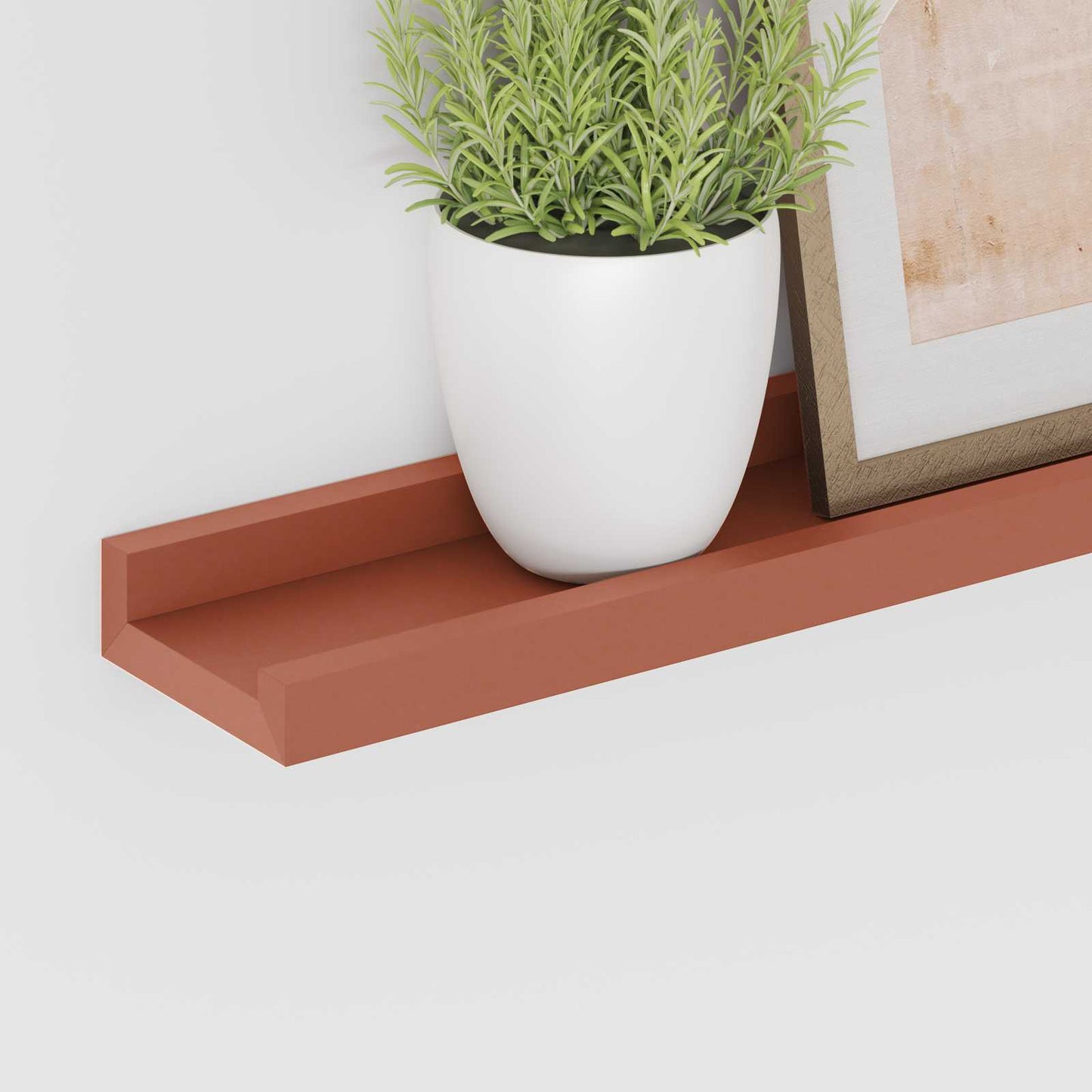 Wandplank met plank 2 pcs Rood 60 x 9 x 3 cm Bewerkt hout is nu te koop bij PeponiXL, paradijselijk wonen!