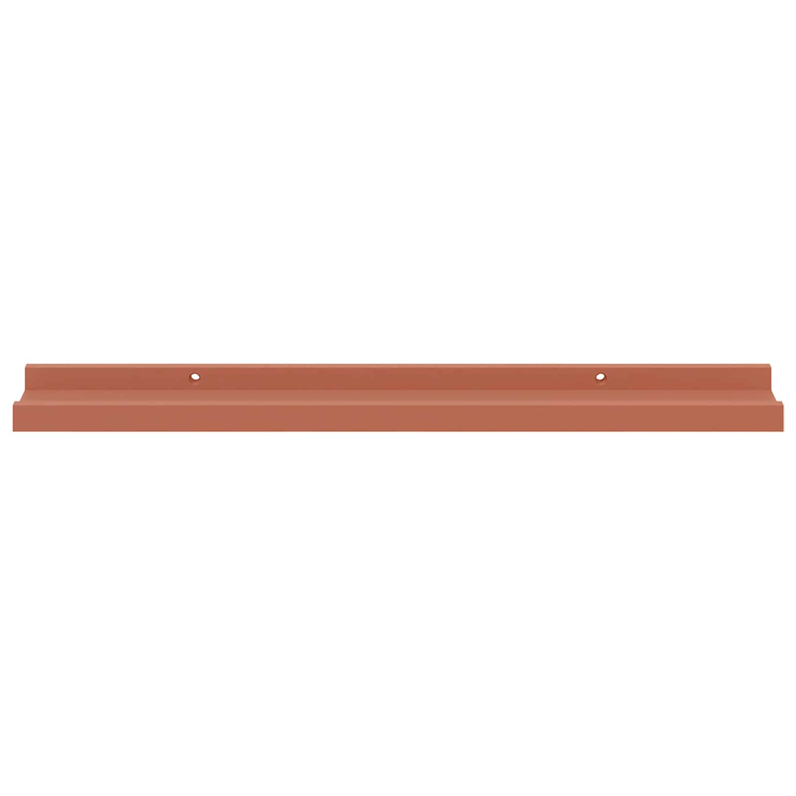 Wandplank met plank 2 pcs Rood 60 x 9 x 3 cm Bewerkt hout is nu te koop bij PeponiXL, paradijselijk wonen!
