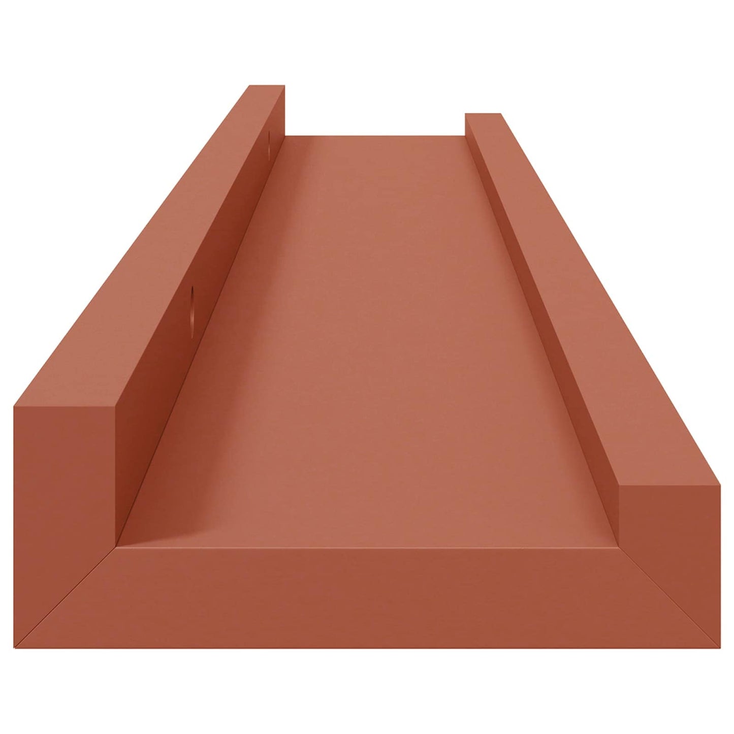 Wandplank met plank 2 pcs Rood 60 x 9 x 3 cm Bewerkt hout is nu te koop bij PeponiXL, paradijselijk wonen!