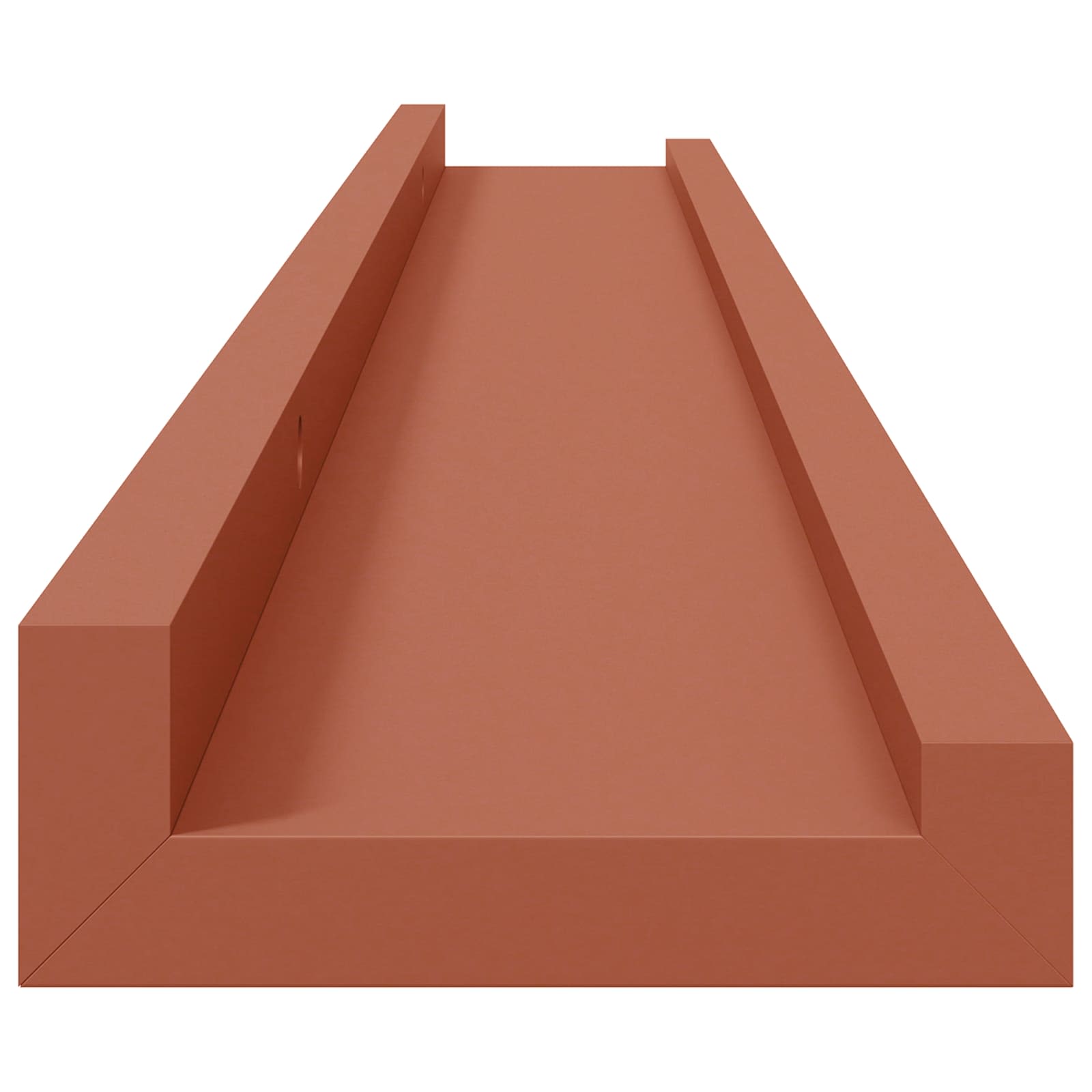 Wandplank met plank 2 pcs Rood 80 x 9 x 3 cm Bewerkt hout is nu te koop bij PeponiXL, paradijselijk wonen!
