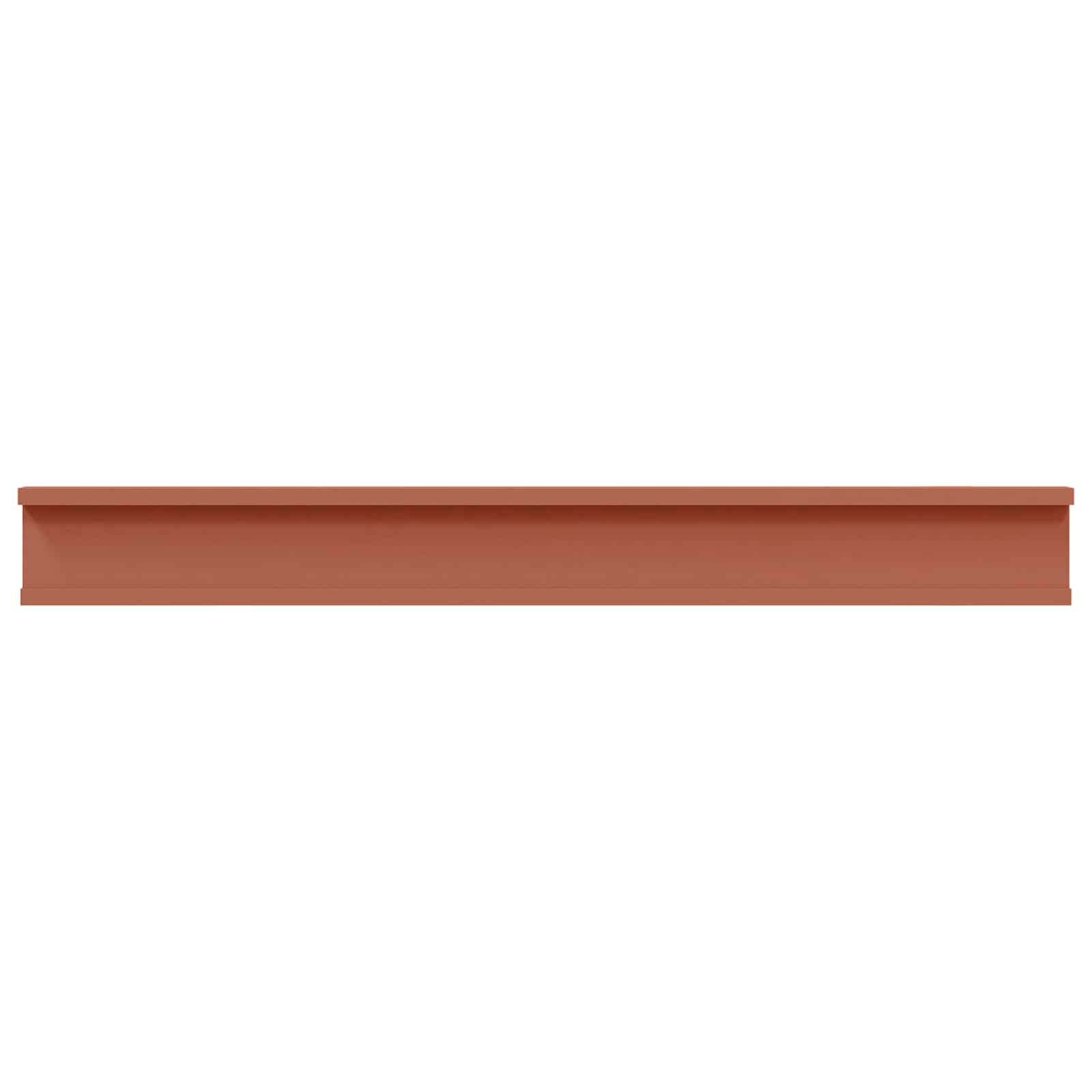 Wandplank met plank 2 pcs Rood 80 x 9 x 3 cm Bewerkt hout is nu te koop bij PeponiXL, paradijselijk wonen!