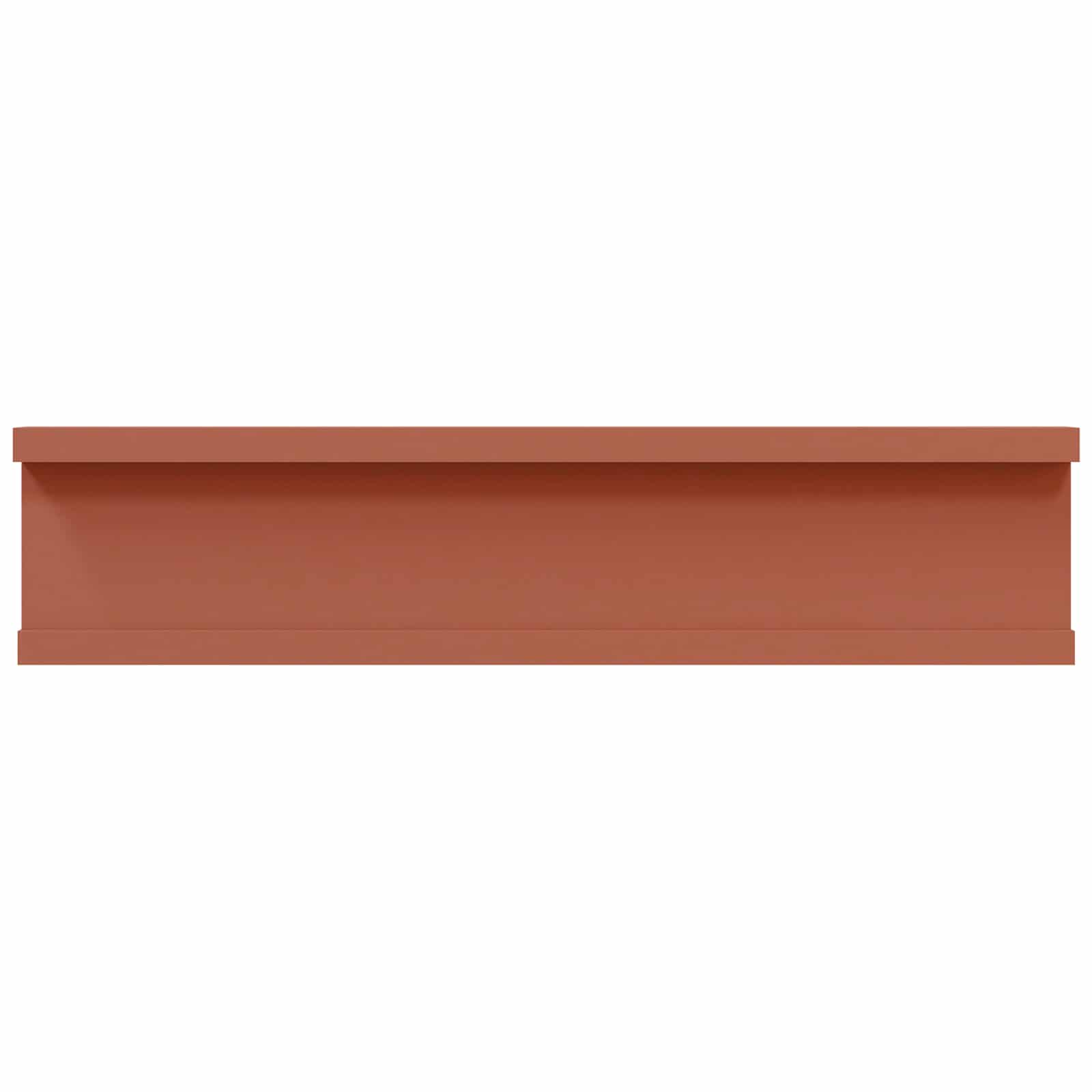 Wandplank met plank 4 pcs Rood 40 x 9 x 3 cm Bewerkt hout is nu te koop bij PeponiXL, paradijselijk wonen!