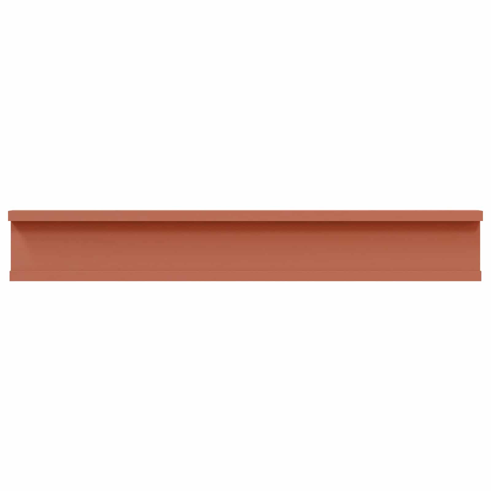 Wandplank met plank 4 pcs Rood 60 x 9 x 3 cm Bewerkt hout is nu te koop bij PeponiXL, paradijselijk wonen!