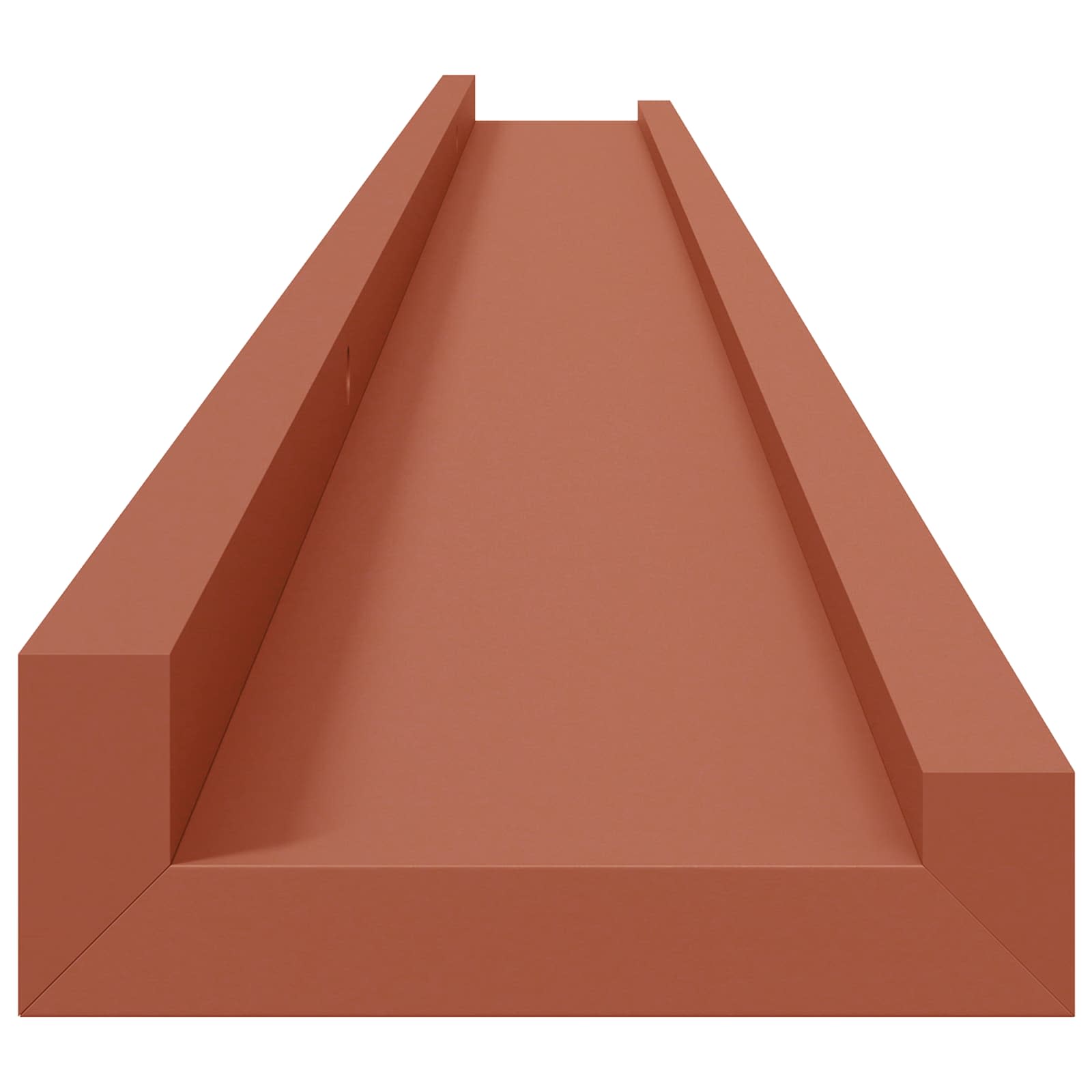 Wandplank met plank 4 pcs Rood 115 x 9 x 3 cm Bewerkt hout is nu te koop bij PeponiXL, paradijselijk wonen!