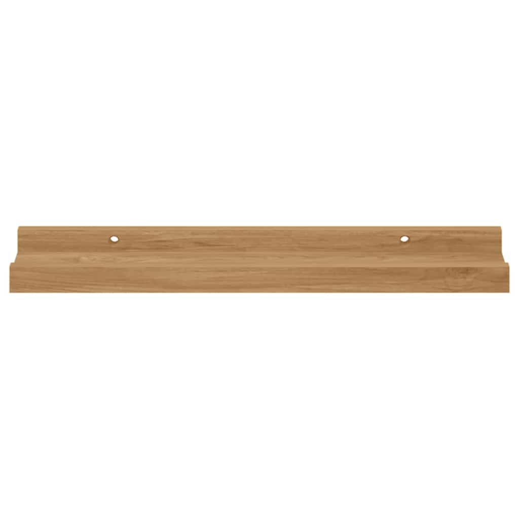 Wandplank met plank 2 pcs Bruin 40 x 9 x 3 cm Bewerkt hout is nu te koop bij PeponiXL, paradijselijk wonen!
