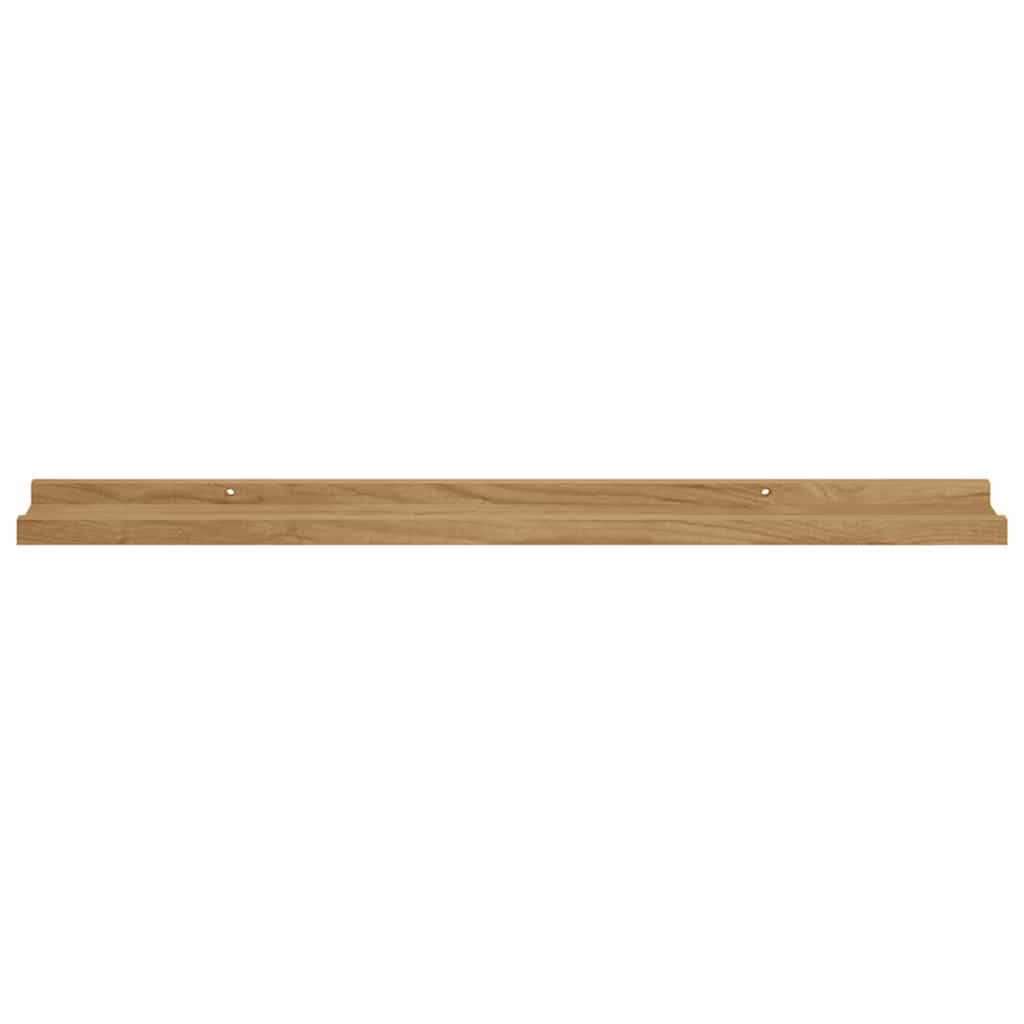 Wandplank met plank 2 pcs Bruin 80 x 9 x 3 cm Bewerkt hout is nu te koop bij PeponiXL, paradijselijk wonen!