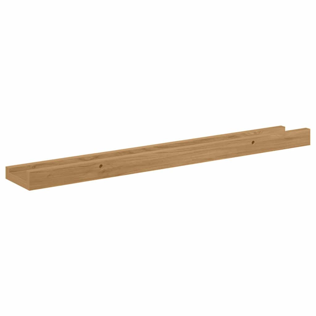 Wandplank met plank 4 pcs Bruin 60 x 9 x 3 cm Bewerkt hout is nu te koop bij PeponiXL, paradijselijk wonen!
