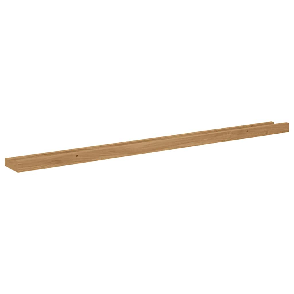 Wandplank met plank 4 pcs Bruin 100 x 9 x 3 cm Bewerkt hout is nu te koop bij PeponiXL, paradijselijk wonen!