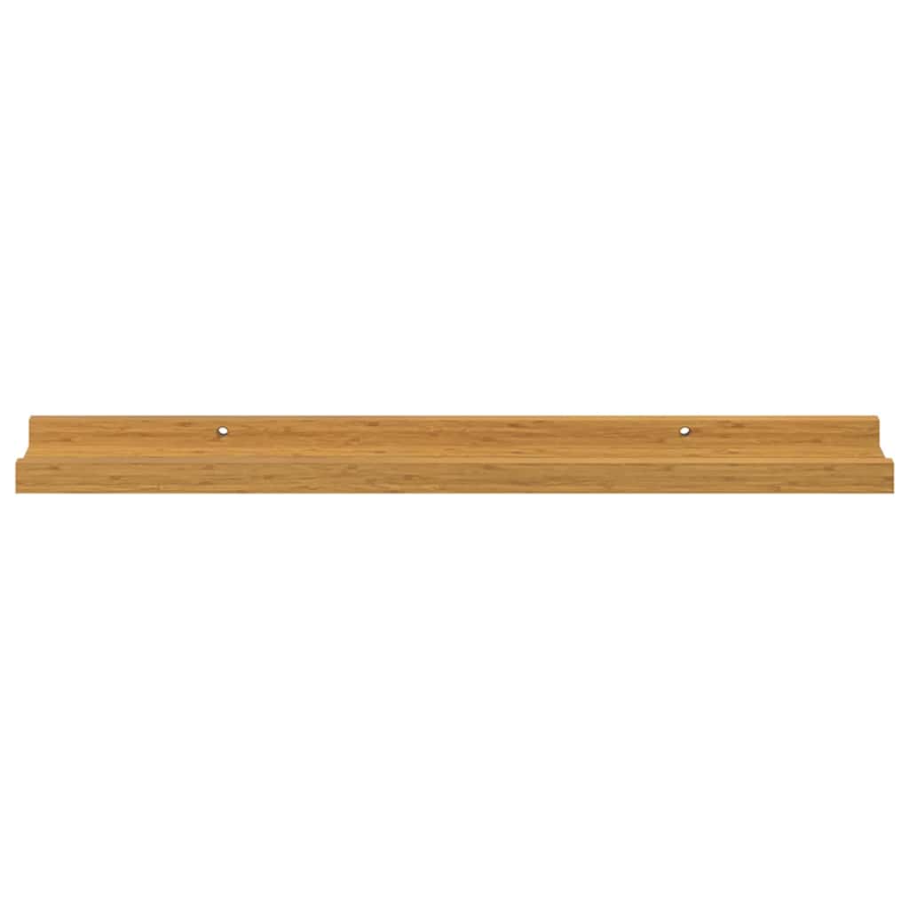 Wandplank met plank 2 pcs Beige 60 x 9 x 3 cm Bewerkt hout is nu te koop bij PeponiXL, paradijselijk wonen!