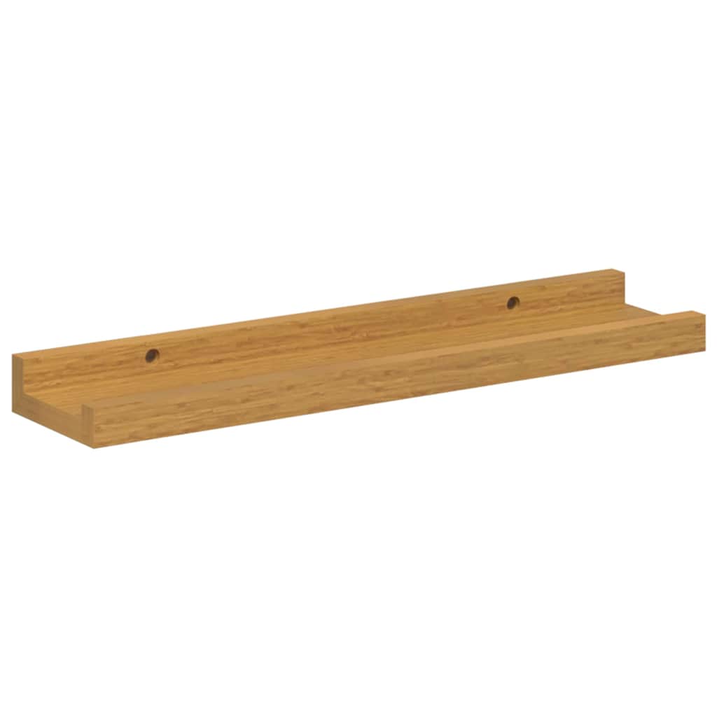 Wandplank met plank 4 pcs Beige 40 x 9 x 3 cm Bewerkt hout is nu te koop bij PeponiXL, paradijselijk wonen!