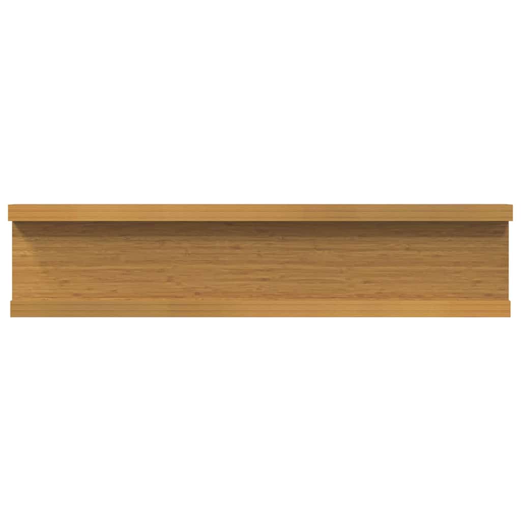 Wandplank met plank 4 pcs Beige 40 x 9 x 3 cm Bewerkt hout is nu te koop bij PeponiXL, paradijselijk wonen!
