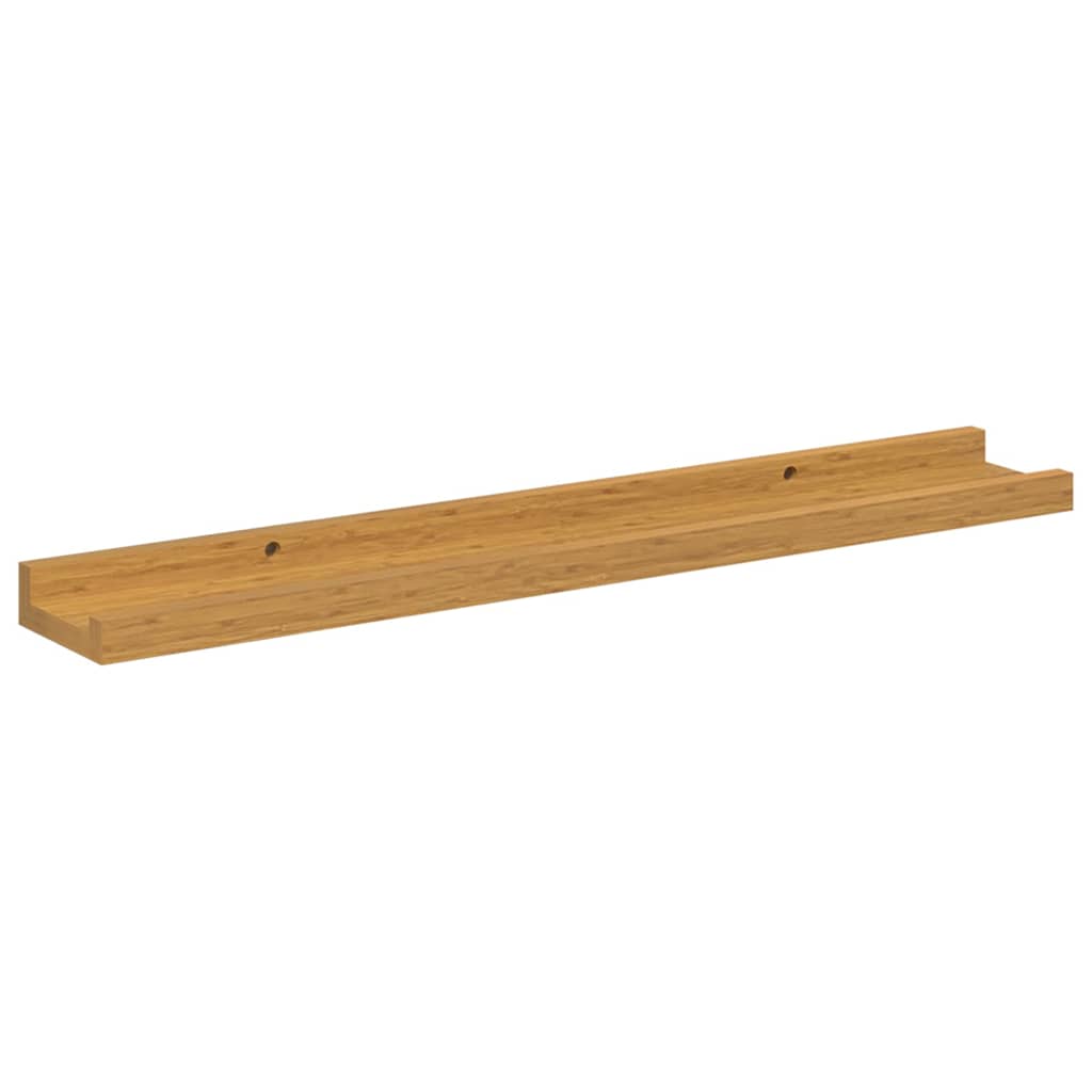 Wandplank met plank 4 pcs Beige 60 x 9 x 3 cm Bewerkt hout is nu te koop bij PeponiXL, paradijselijk wonen!