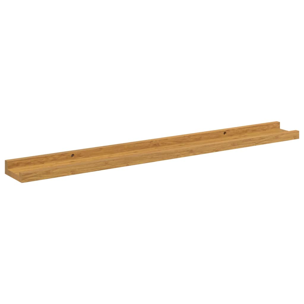 Wandplank met plank 4 pcs Beige 80 x 9 x 3 cm Bewerkt hout is nu te koop bij PeponiXL, paradijselijk wonen!