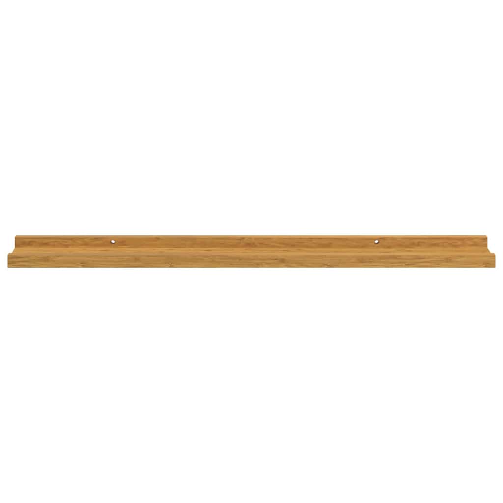 Wandplank met plank 4 pcs Beige 80 x 9 x 3 cm Bewerkt hout is nu te koop bij PeponiXL, paradijselijk wonen!