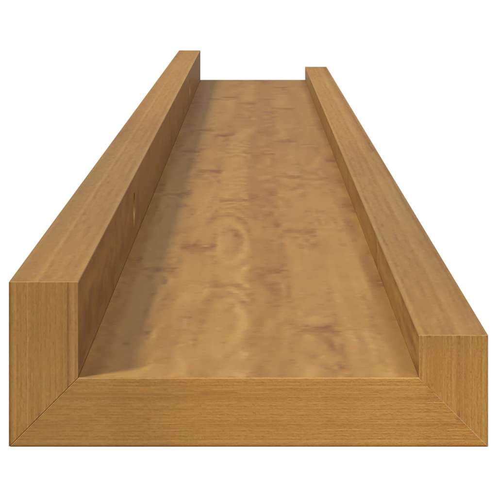 Wandplank met plank 4 pcs Beige 80 x 9 x 3 cm Bewerkt hout is nu te koop bij PeponiXL, paradijselijk wonen!