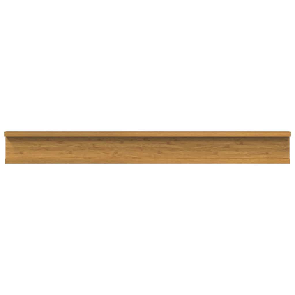 Wandplank met plank 4 pcs Beige 80 x 9 x 3 cm Bewerkt hout is nu te koop bij PeponiXL, paradijselijk wonen!