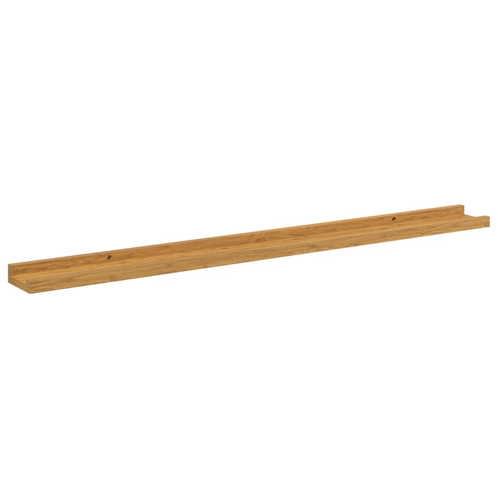 Wandplank met plank 4 pcs Beige 100 x 9 x 3 cm Bewerkt hout is nu te koop bij PeponiXL, paradijselijk wonen!