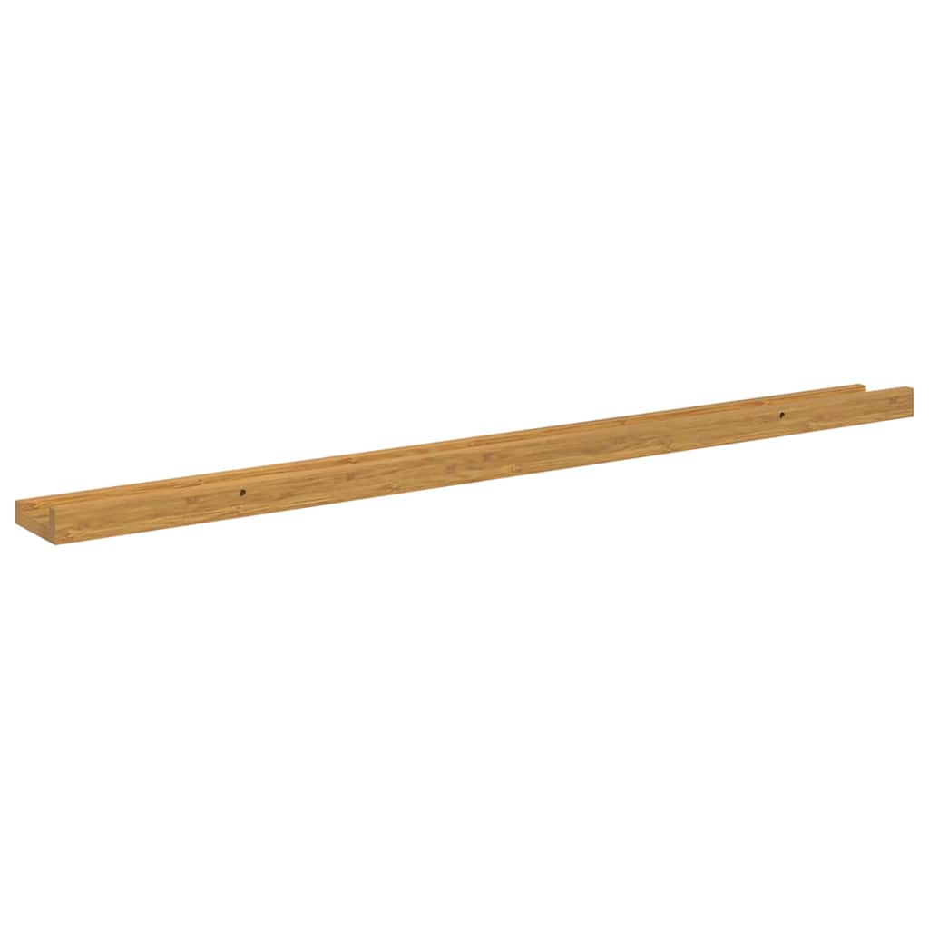 Wandplank met plank 4 pcs Beige 100 x 9 x 3 cm Bewerkt hout is nu te koop bij PeponiXL, paradijselijk wonen!