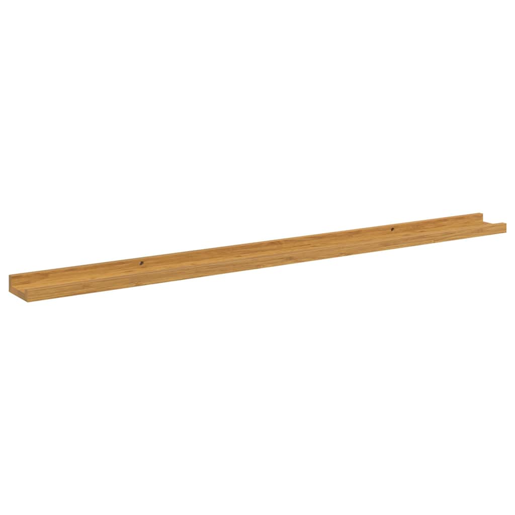 Wandplank met plank 4 pcs Beige 115 x 9 x 3 cm Bewerkt hout is nu te koop bij PeponiXL, paradijselijk wonen!