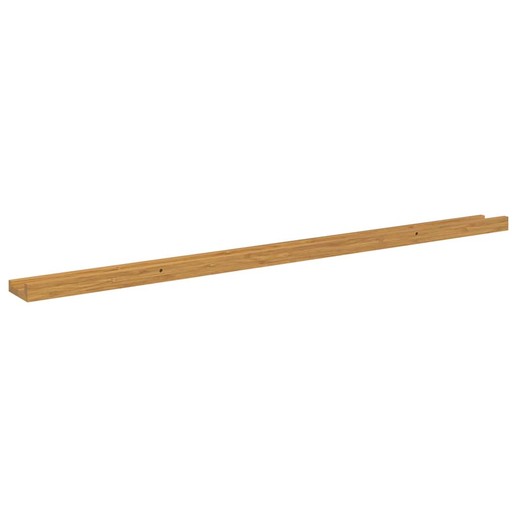 Wandplank met plank 4 pcs Beige 115 x 9 x 3 cm Bewerkt hout is nu te koop bij PeponiXL, paradijselijk wonen!