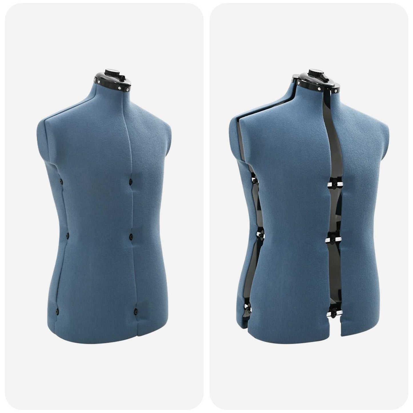 Verstelbare Kleedvorm Man Blauw 37.5-45.5 inch Stof is nu te koop bij PeponiXL, paradijselijk wonen!