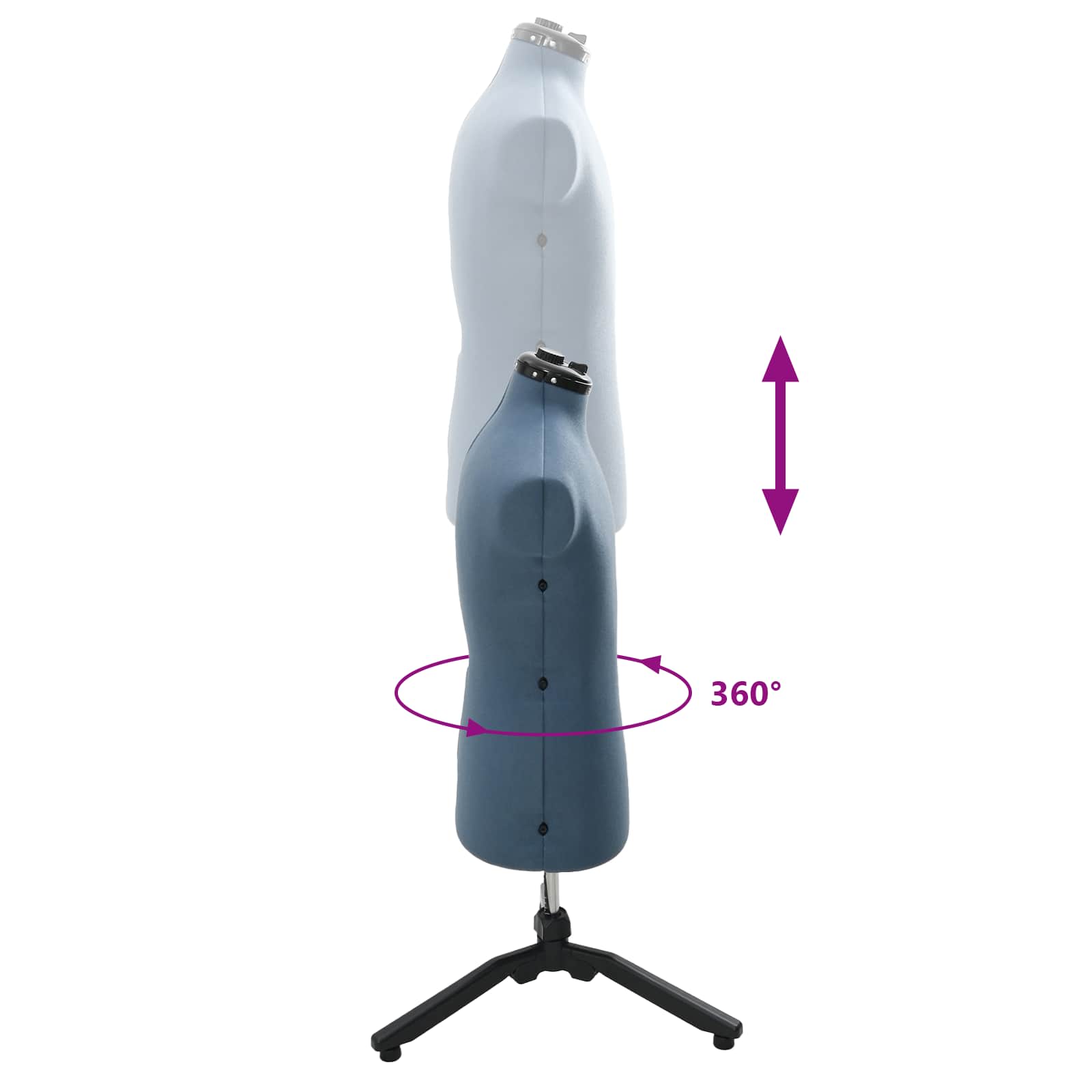Verstelbare Kleedvorm Man Blauw 37.5-45.5 inch Stof is nu te koop bij PeponiXL, paradijselijk wonen!