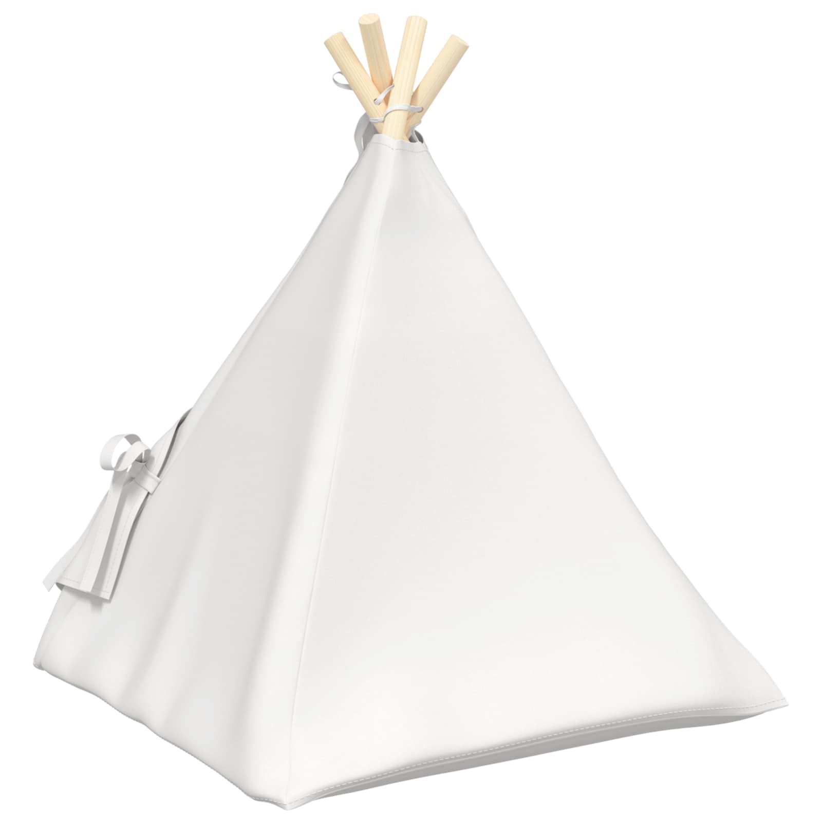 Dieren teepee met kussen Wit 50 x 50 x 60 cm Polyester is nu te koop bij PeponiXL, paradijselijk wonen!