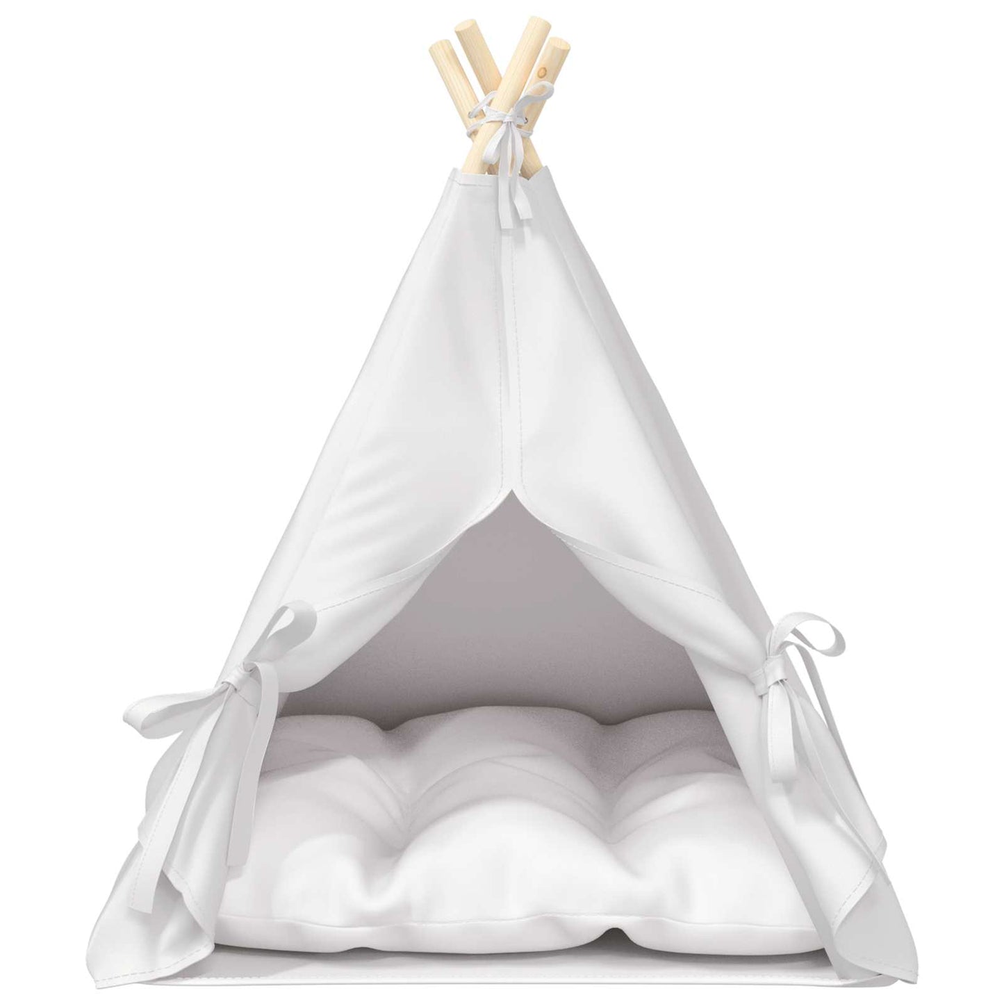 Dieren teepee met kussen Wit 60 x 60 x 70 cm Polyester is nu te koop bij PeponiXL, paradijselijk wonen!