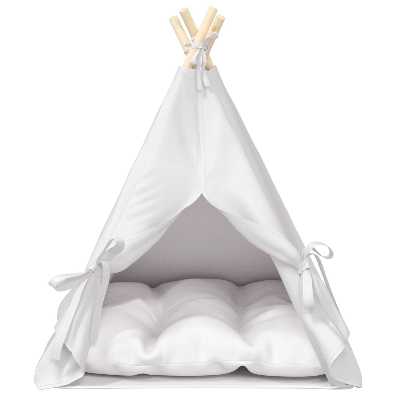 Dieren teepee met kussen Wit 60 x 60 x 70 cm Polyester is nu te koop bij PeponiXL, paradijselijk wonen!